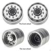 2pcs RC Car Alloy Rim Hub :14 Scale Freight Truck DIY Modified Replacement Model
