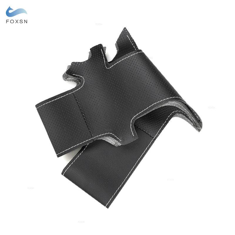 For Hyundai Veracruz ix55 Vera Cruz 2007 2008 2009 2010 2011 2012 Car Accessories Microfiber Leather Steering Wheel Cover Trim