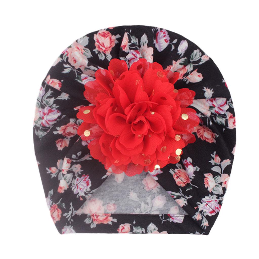 2022 Babymütze mit floralem Goldprägung für europäische und amerikanische Kinder – leichtes Herbstdesign