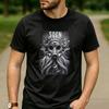 Vintage Metal Streetwear Cotton T Shirt Soen Octopus Gas Mask Print Unisex Short Sleeve Casual Daily Rock Fan Breathable Tops