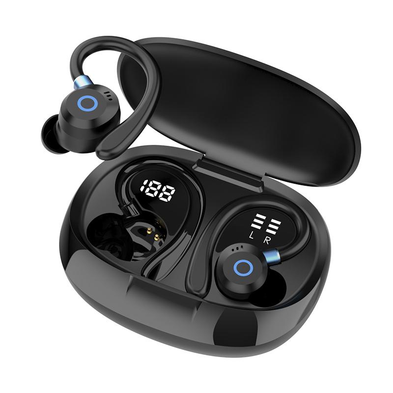 TWS K09 Wireless Bluetooth Earbuds Dual Ear Digital Display In-Ear Headphones Business Sports Noise Reduction Bluetooth Earbuds