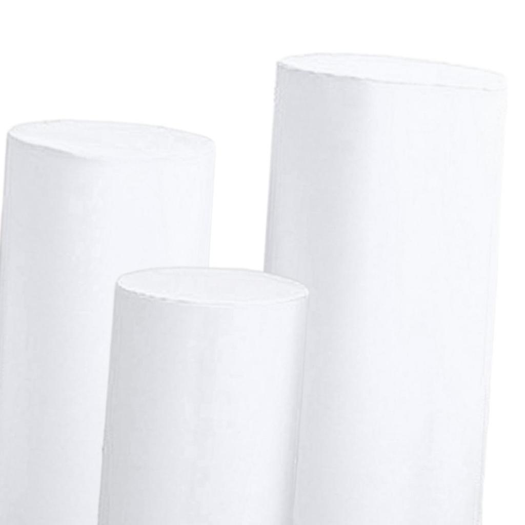 3Pcs Cylinder Plinth Covers Dessert Tables Cloth Plinth Stand Pillar Covers for Wedding Thanksgiving Birthday Party Decoration