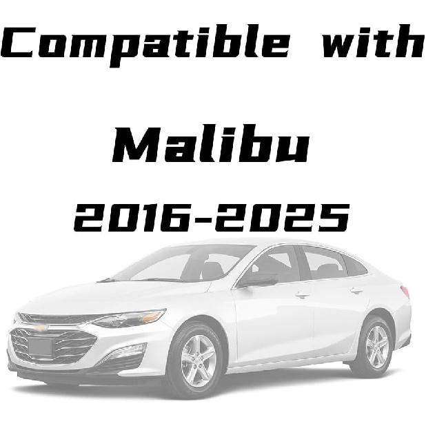 Fit For Chevrolet Malibu Side Mirror Cover, Fit For 2016 2017 2018 2024 2025 Chevy Malibu Passenger Driver Side Glossy Black 84026842 84026841