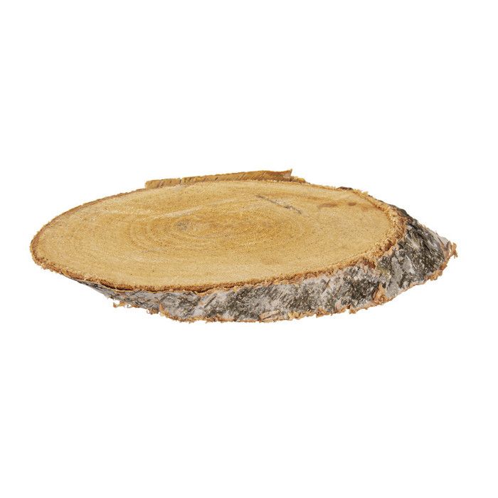 Disque de bouleau ovale Ø21 - 23 cm