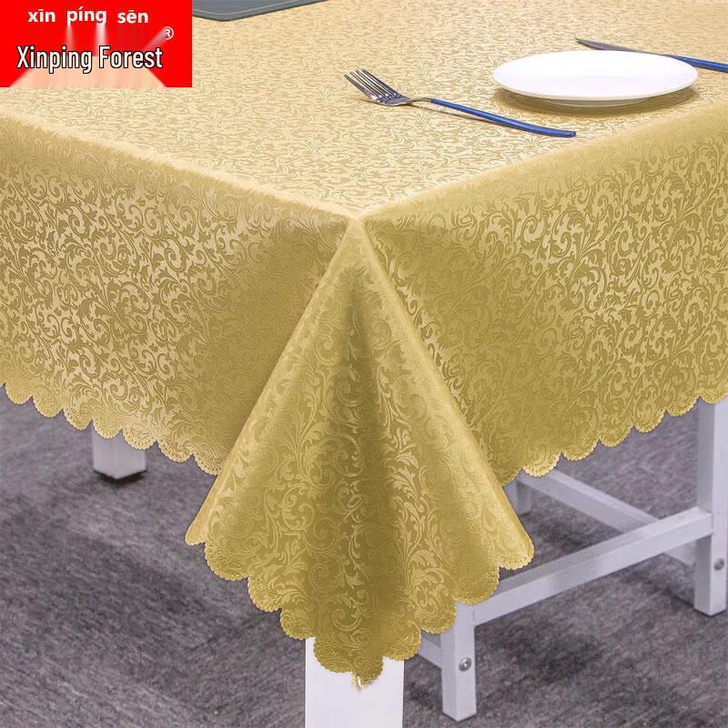 Easy-Clean Waterproof Oil-Proof PU Square Tablecloth