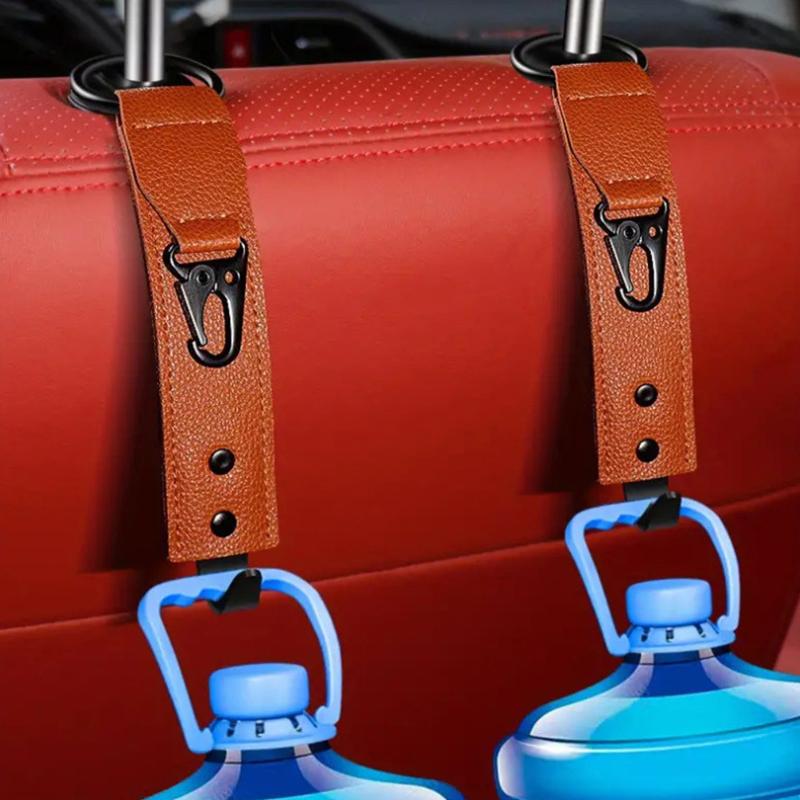 Cârlige din piele PU pentru depozitare auto cleme scaun față tetiera organizator suport Auto fixare umerașe accesorii interioare auto