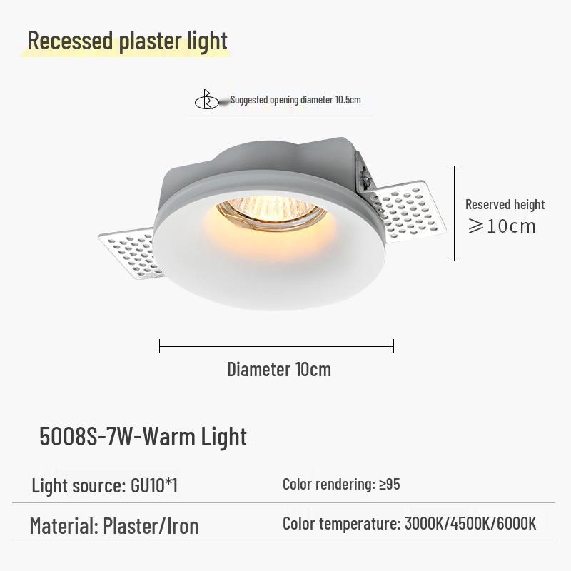 

Modern Minimalist Anti-Glare Recessed Ceiling Light for Living Room, Bedroom, Corridor, or Aisle
