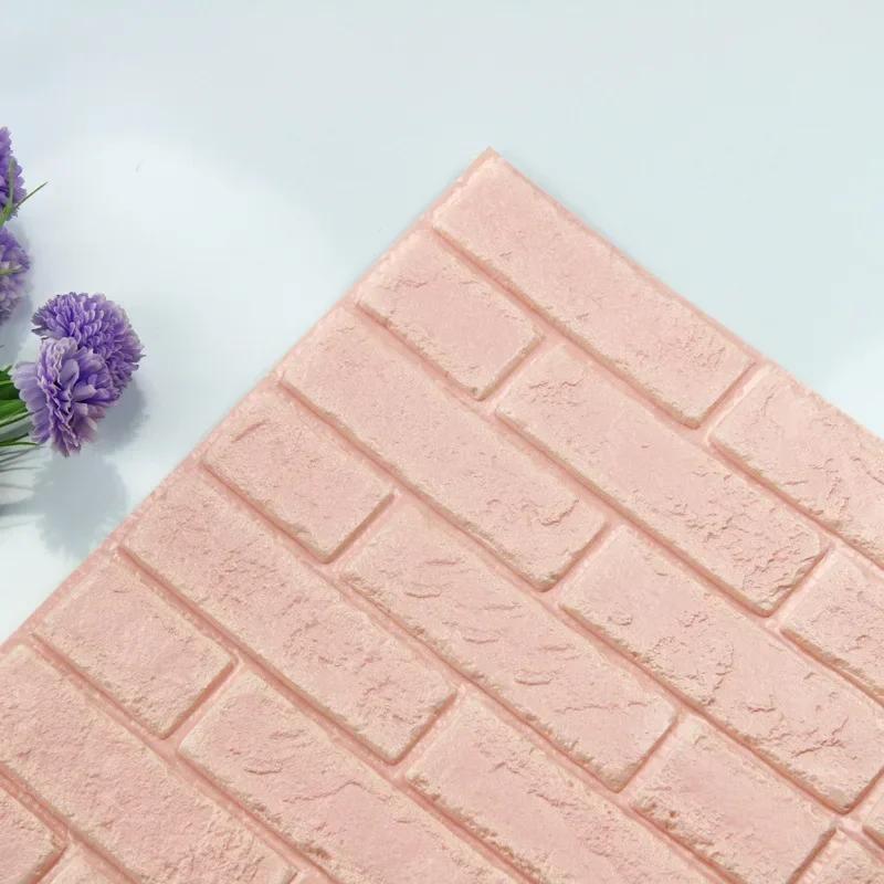 Decorative 3d Wall Stickers Self Adhesive Wallpaper Panels Home Decor Living Room Bedroom House Decoration Bathroom Soft Tiles