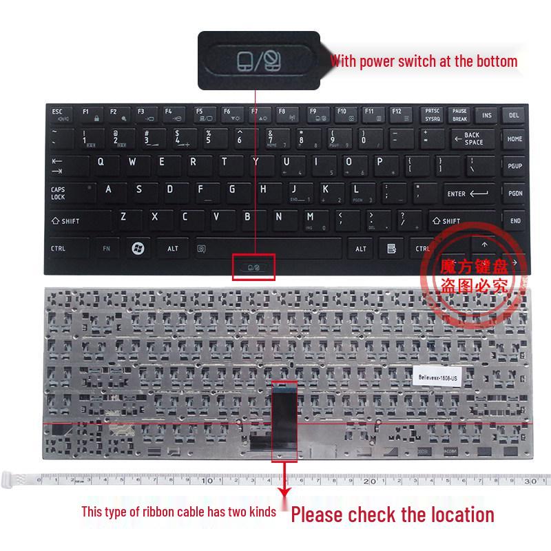 

Compatible Keyboard for Toshiba Models: R700, R930, R935, R705, R730, R830, R835, R731, R732, R630.