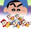 Shin 5pcs Crayon Chan Toy Doll Pvc Model Desktop Decoration Ornament Child Gifts