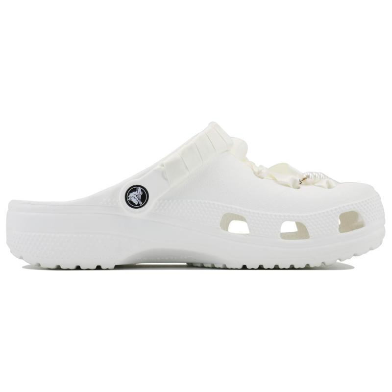 Crocs Classic clog SDS Pearl Girl EVA Dream Style Vintage Strap Sweet Home Casual Beach Hole Shoes Unisex White