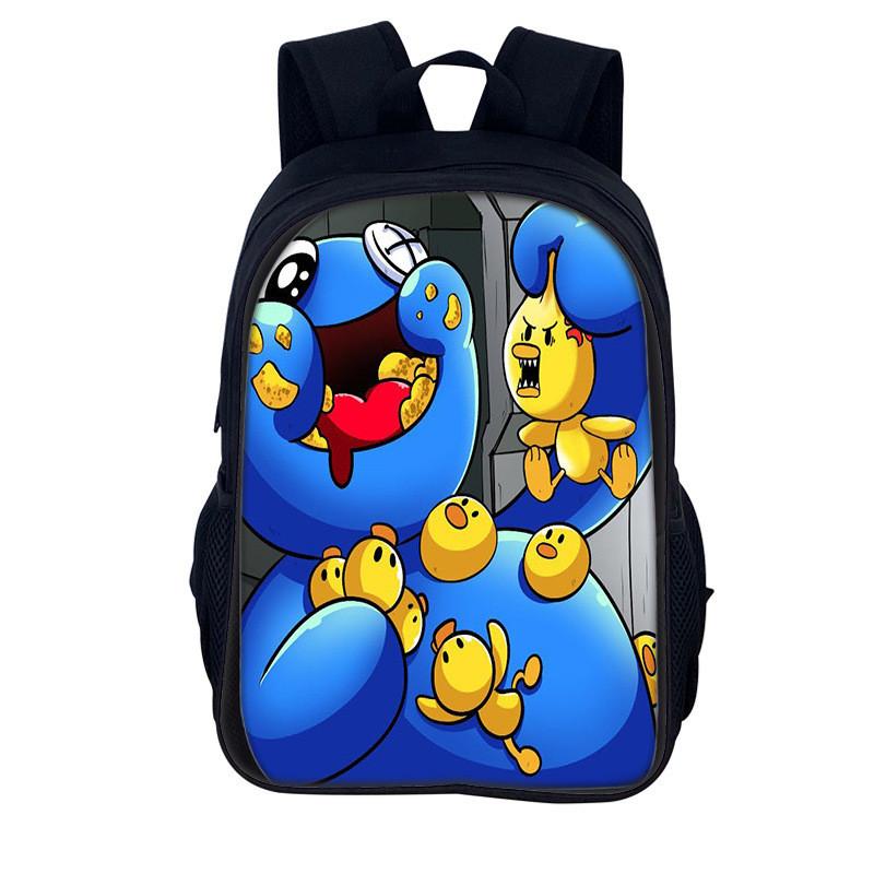 Rainbow Friends Kids Backpack With Polyester Material And Spacious Design For School And Daily Use
