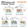 Shuttle Art Dot Marker Color 36 for Easy to Includes 5 Coloring Drawing Art Drawing Gift Pens, Colors, 12ml, Kids, Water-based, Washable, Grip, Books,