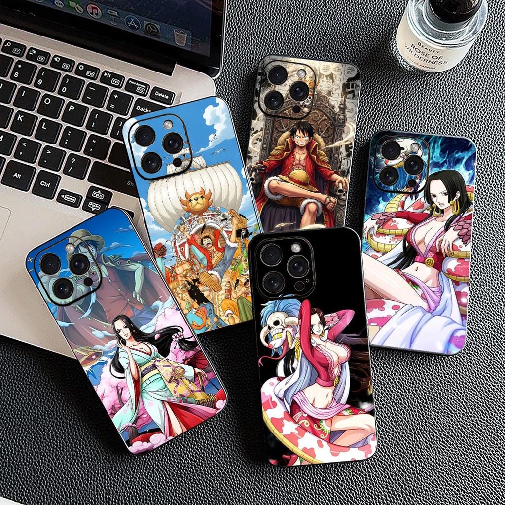 for Motorola Moto G22 G23 G32 G53 G60 G13 G64 G20 G8 G9 Plus Power E13 E20 E32 Phone Case Anime Boa Hancock One Piece Luffy