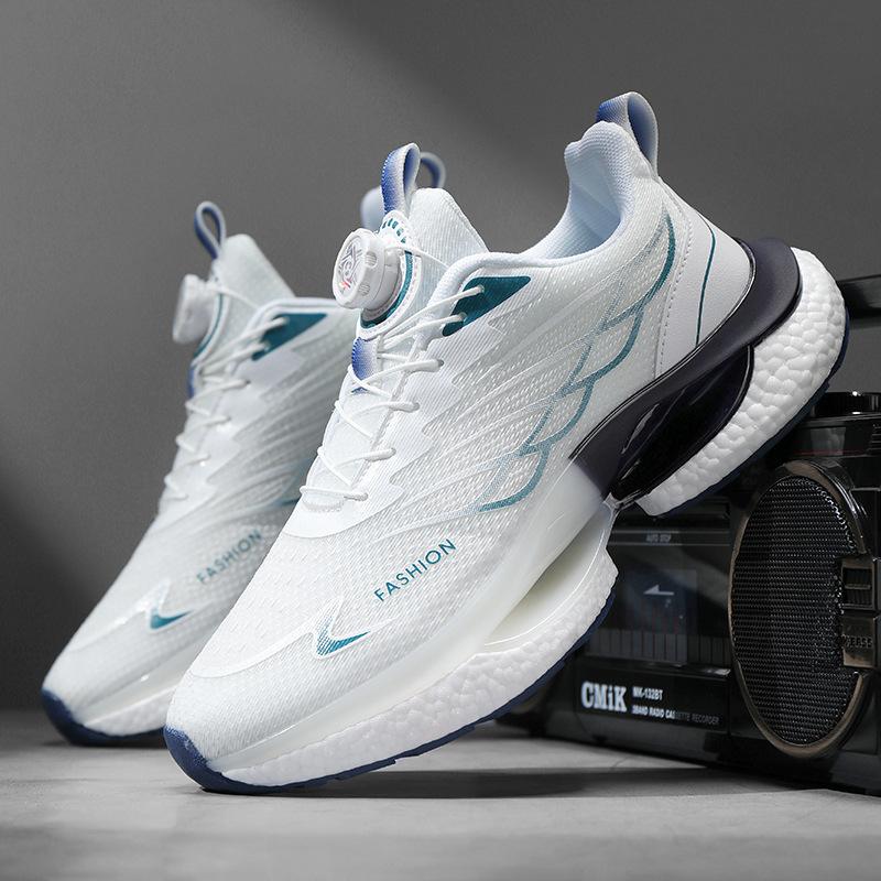 Men's Shoes New Breathable Fishing Net Teen Rotation Lace-free Men's Casual Shoes Sports Running Popcorn Tide Shoes