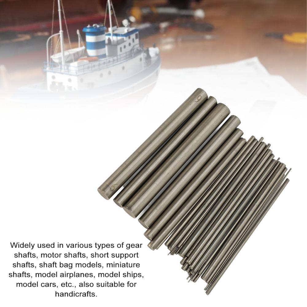 

36PCS Solid Round Wire Winding Rod Stainless Steel Jewelry Making Tool Round Metal Rod DIY Craft
