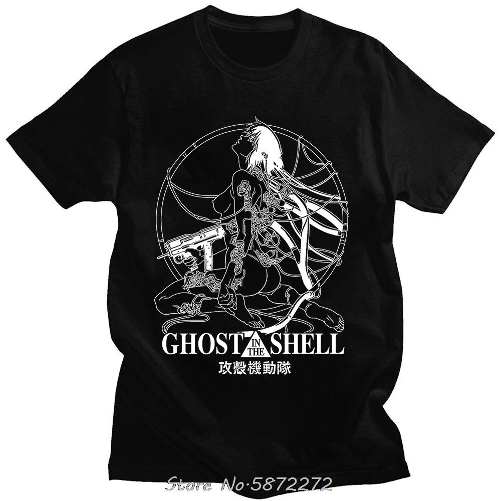 

Kusanagi Motoko Ghost Soldier Ghost In The Shell T-Shirts Men Cotton T Shirt Anime Short Sleeve Tee Shirt Clothes Streetwear ... S разноцветный