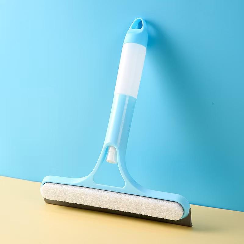 Spray Cleaning Tools Household Window Double-sided Clean Brush Car Glass Scraper Bathroom Mirror Wiper Soap Dispenser