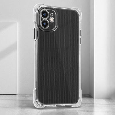 Phone Back Shell Non-yellowing Anti-fall Protective Transparent Soft Phone Four Cover with Holes Hanging for iPhone