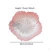 Flower Shaped Glass Plate Cake Dessert Dish Multifunctional Salad Fruit Snack Tray Dinner for