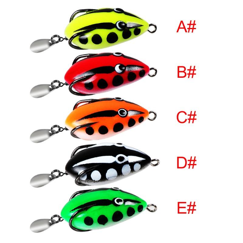 Topwater Frog Lures Lifelike Silicone Bass Bait Kit Floating Frog Lures for Fishing Pike Snakehead Salmon Trout & Catfish