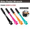 GORIX Bicycle Pedal Professional High 370mm Total Length Wrench, 15mm, Grade, All-Purpose, Torque, (SJ-C225) (Black)