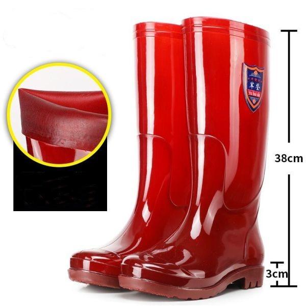 Stivali da pioggia unisex di alta qualità alti fino al ginocchio stivali di gomma soletta in neoprene antiscivolo fodera in tessuto di gomma stivali di gomma all'ingrosso adulti