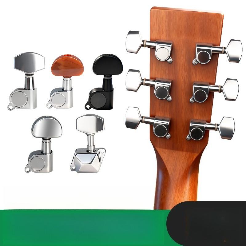 Metall-Folkgitarren-Saitenspannungsknopf, Akustikgitarren-Kapodaster, Vollständig gekapselter Stimmwirbel, Klassisches Gitarrenzubehör