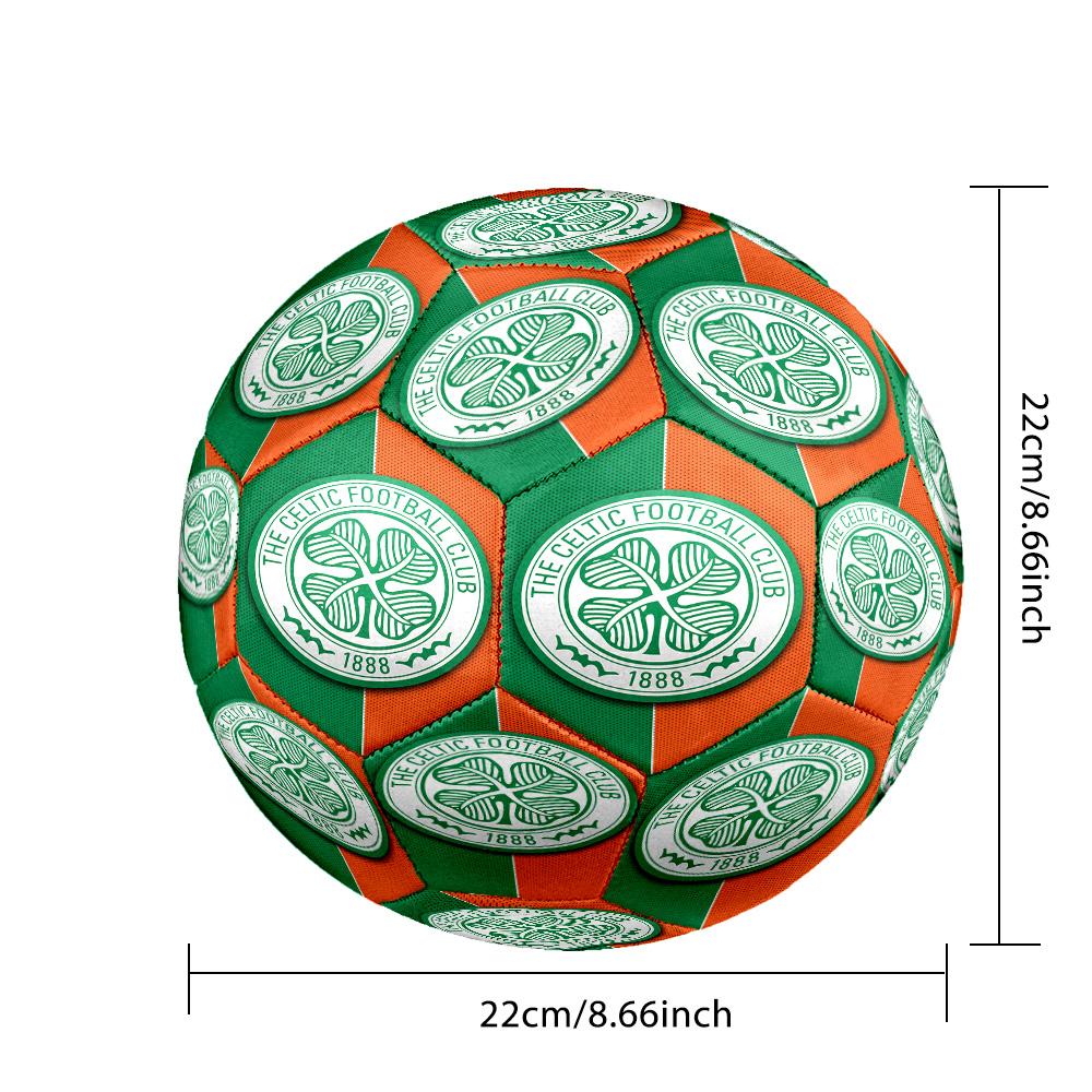 Cel-tic Football Club Crest Printed Size 5 Soccer Balls, High-Quality, Anti-Slip, Protective Football, A Unique Gift , Birthdays, Christmas Gifts