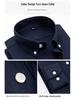 Men's Slim-Fit Long-Sleeve Oxford Shirt - Spring/Autumn Casual & Breathable