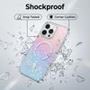 Rainbow Gradient Sparkling Magnetic Cover for Girls To Use For iPhone 17 Pro Max 16e 17 15 14 13 12 11 Pro Anti-drop Phone Case