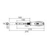 Kyoto Machinery Tools (KTC) Telescoping Driver AD601-10