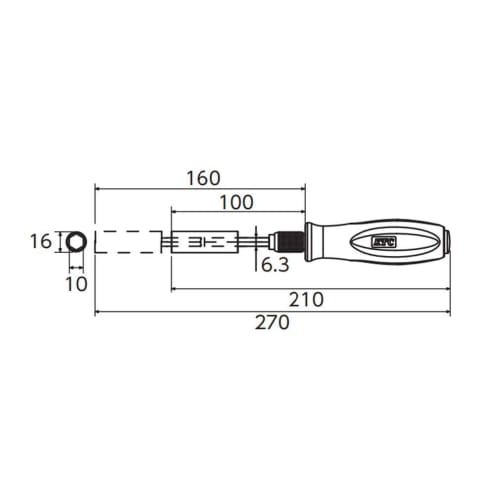 Kyoto Machinery Tools (KTC) Telescoping Driver AD601-10