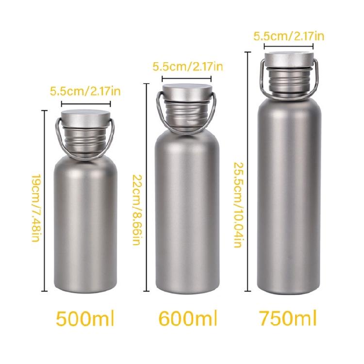 Titaniums Sport Bottle with Lid Flask Wide Mouth Water Bottle Drinking Bottle for Camping Cycling Hiking Beverage Bottle