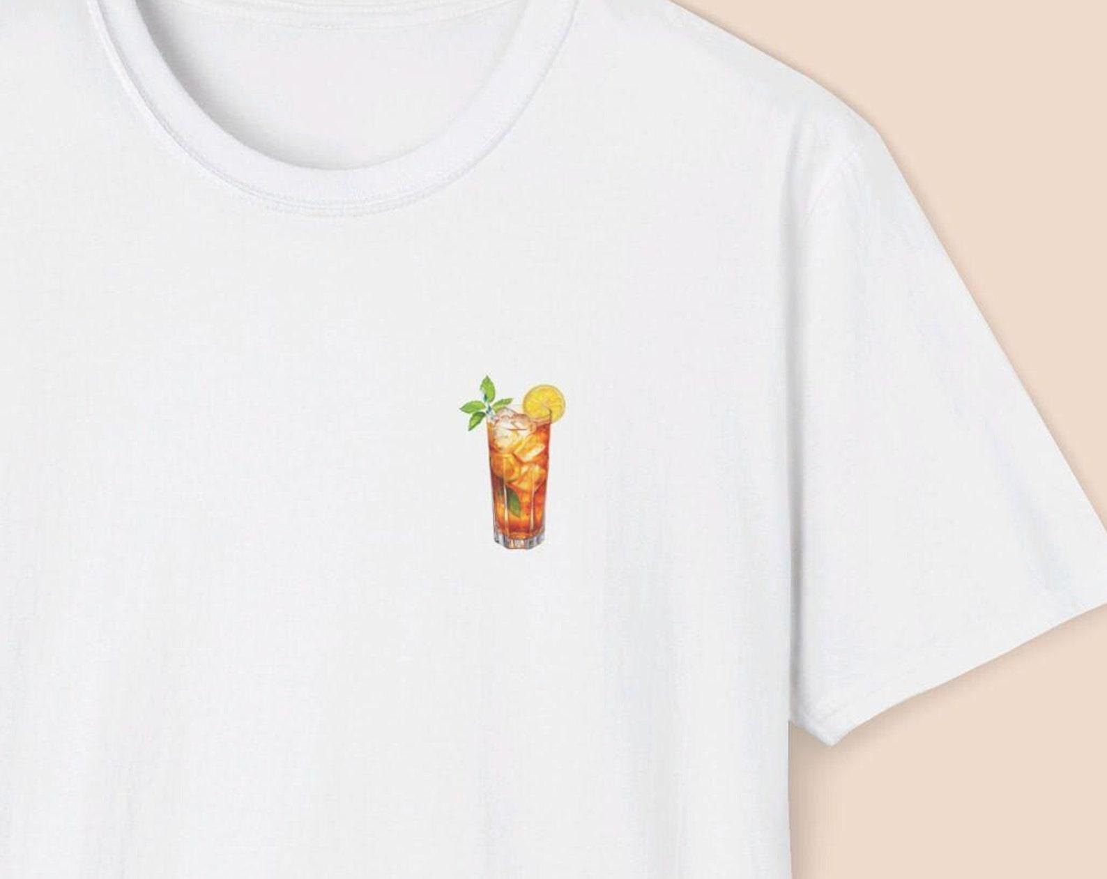 Iced Tea Shirt, Gift for Iced Tea Lover, Iced Tea Art Print, Funny Food Shirt, Tea Lover Gift, Minimalist Shirt, Shirt for Foodie, Tea Gift XL