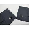 Used YVES SAINT LAURENT YSL Silver & Gold & Black Square Vintage Cufflinks Cufflinks Button with Case