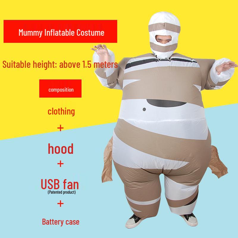 

Надувной костюм мумии сумо для взрослых - Забавный маскот для вечеринки One Size