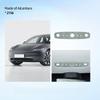 Car Front Reading Light Panel Trim Sticker For Tesla Model 3 Highland 2025- Model Y 2025- Interior Accessories Made of Alcantara