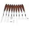 9PCS Professional Spatula Paint Mixture Scraper Set Artist Oil Painting Palette Knife