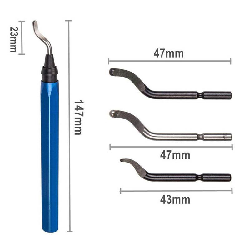 Useful Accessories Burr Handle Blades Deburring Steel Woodworking Workshop Equipment For Copper High speed steel Metal