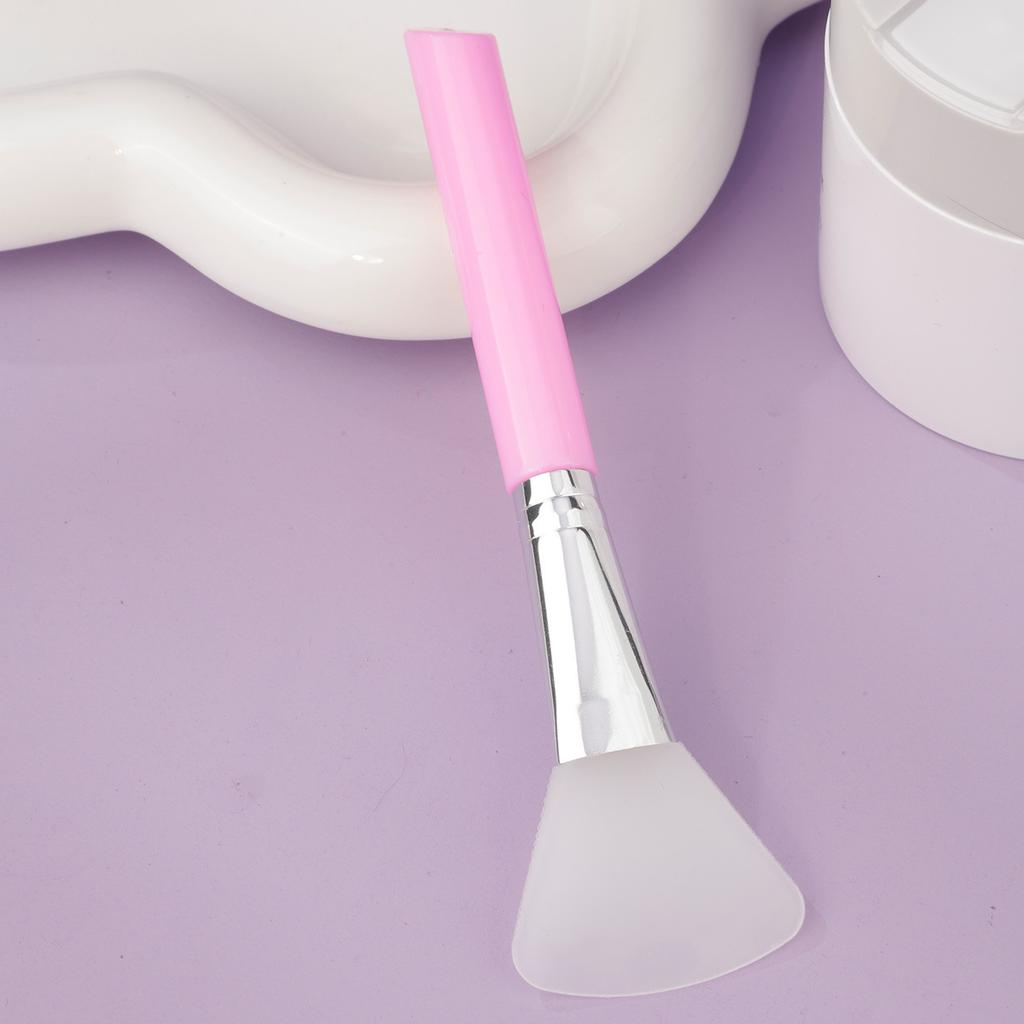 Slant Tail Rod Soft Head Silicone Mask Brush Hydrotherapy Application Mud Film Face Application Silicone Beauty Salon Film Adjustment Brush