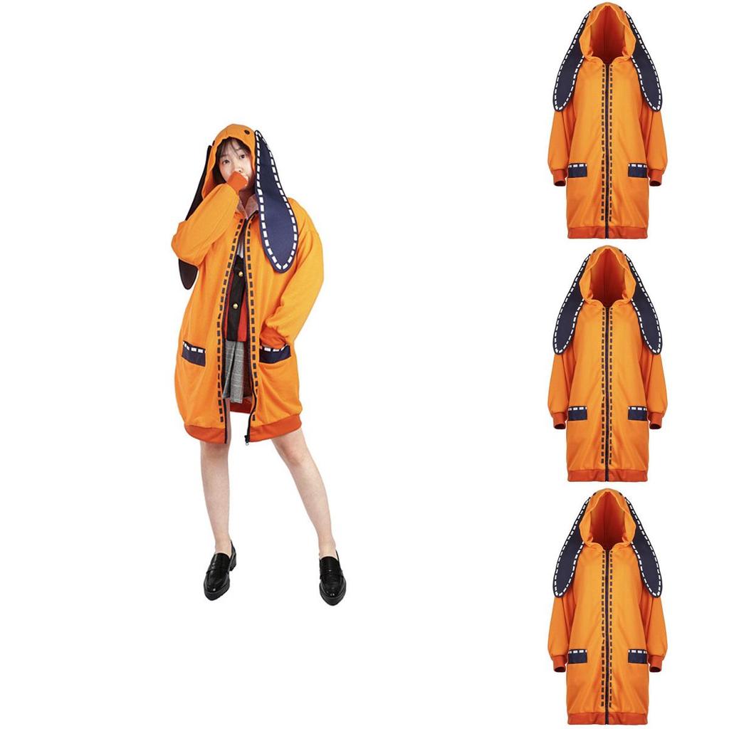 Kakegurui Compulsive Gambler Runa Yomozuki Cosplay Comfortable Hoodie Coat