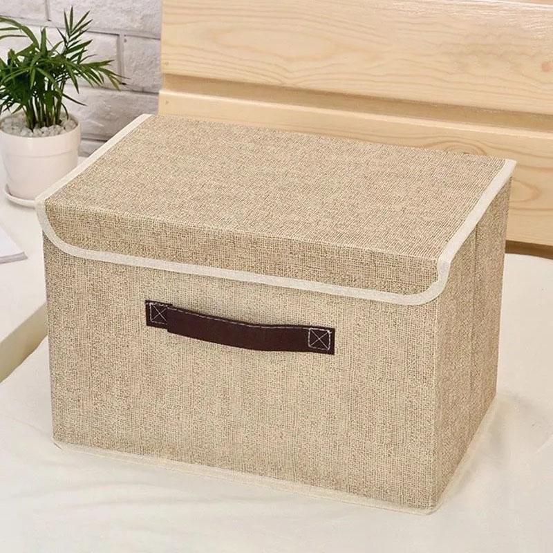 Line Storage Bins with Lids Storage Cube Boxes Fabric Storage Containers Foldable Basket Organizer for Clothes Closet