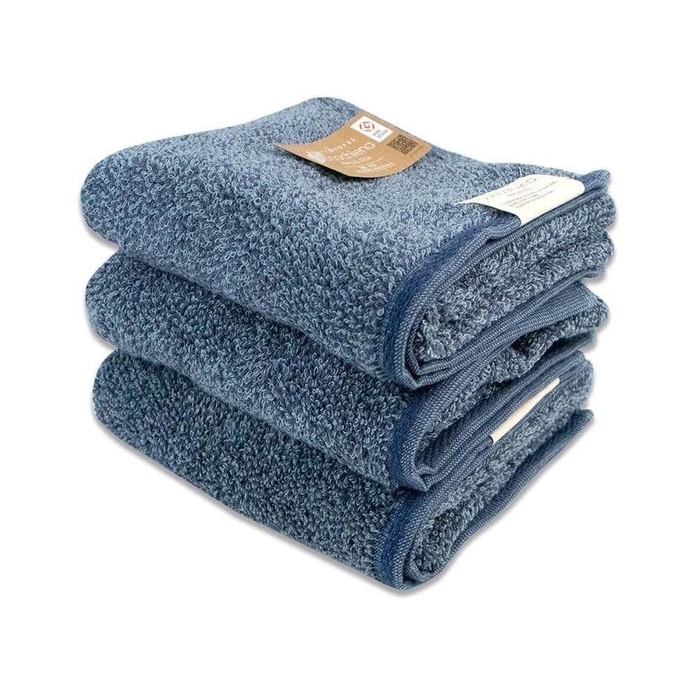 

Nissen Shoko Cocochiena Set of 3 Face (Navy Blue, Towels)