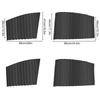 4Pcs Magnetic Drapes For Car Windows Sun Shades Adjustable Drapes For Car Window Block Sunlight Automotive Drapes For Sleeping