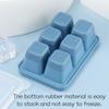 2PCS 6 Grid Silicone DIY Ice Maker Ice Cube Mold With Removable Lids Ice Cube Tray