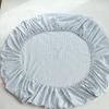1PCS Sheet Pastoral Flower Fitted Sheet Non Slip Bedspread Washable Cotton With Elastic Band Mattress Cover (no Pillowcase)