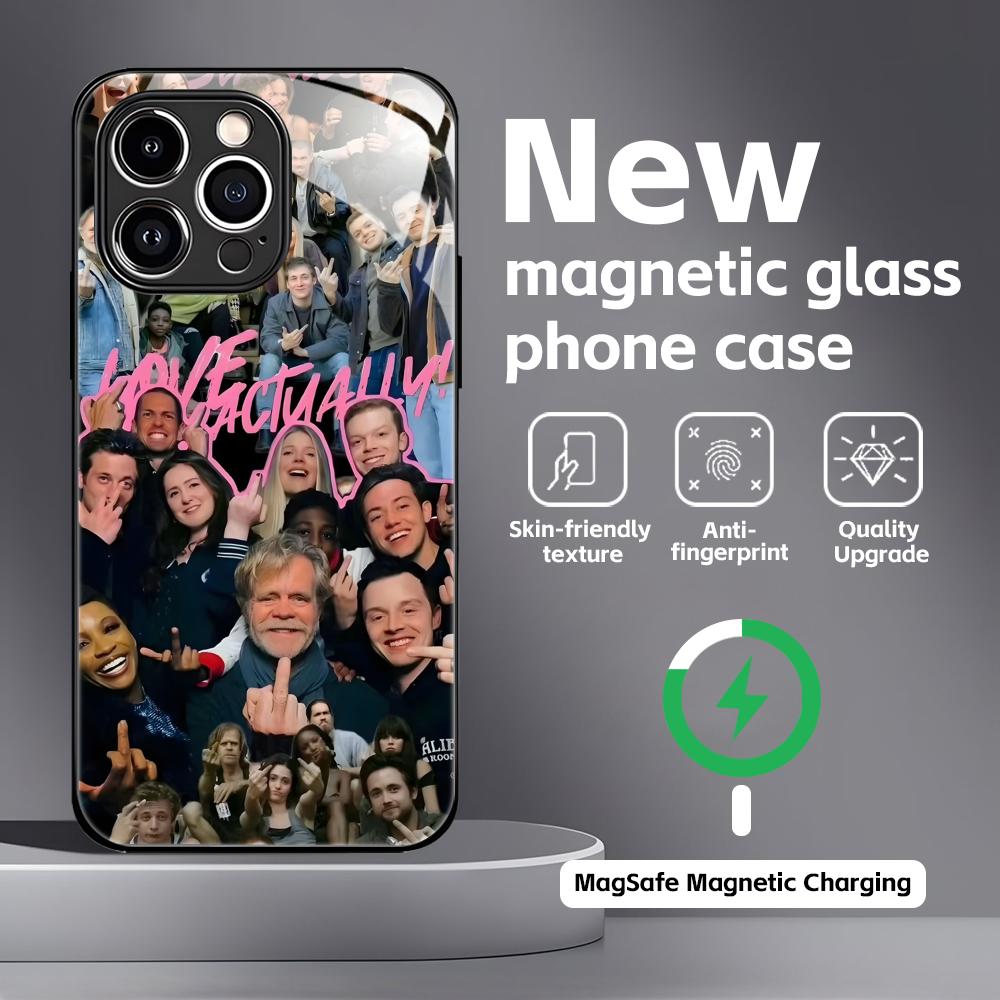 Classic movies Shameless Phone Case For iPhone17 16 15 14 13 12 11 X XR XS 8 Plus Mini Pro Max Glass Magnetic Case