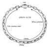 New Chunky Chain Stainless Steel Bracelets for Women Men Big Lock Charm Thick Rectangular Link Bracelet Bangles Hand Jewelry