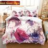 3D Print Anime Saekano Megumi Kato Bedding set Printed Duvet Cover Pillowcase Single Double Queen Super King Size Sets